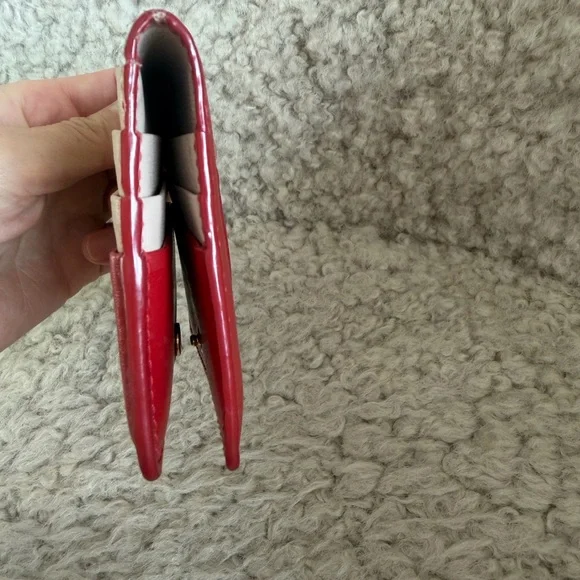 Salvatore Ferragamo Gancini City French Wallet in Lipstick Red - Picture 9 of 10